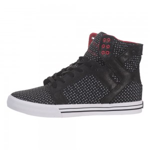 Supra SkyTop Visoki Vrhovi Moški Črne Bele | LPATC1257