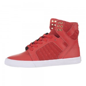 Supra SkyTop Visoki Vrhovi Ženski Rdeče | RJZTL3027