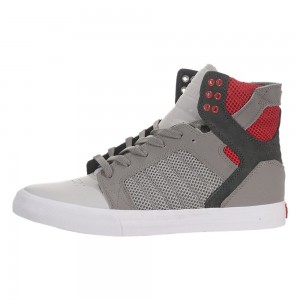 Supra SkyTop Visoki Vrhovi Ženski Sive Rdeče | VASFK4530