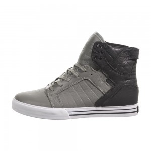 Supra SkyTop Visoki Vrhovi Ženski Sive Črne | ZIYNA0476