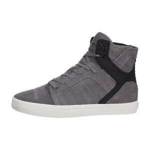 Supra SkyTop Visoki Vrhovi Ženski Sive Črne | VPQDK3961