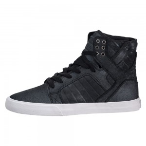 Supra SkyTop Visoki Vrhovi Ženski Črne | WAXLI3042