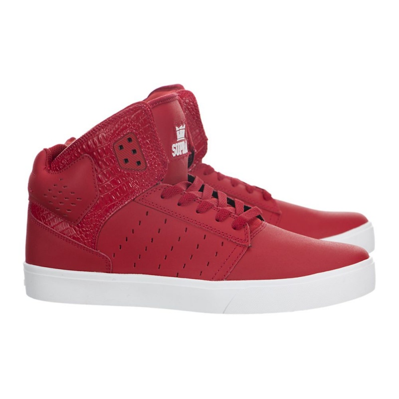 Supra Atom Skate Čevlji Moški Rdeče | SNLIJ4132