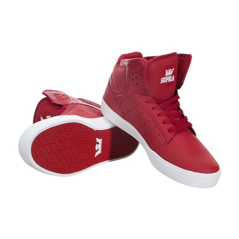 Supra Atom Skate Čevlji Moški Rdeče | SNLIJ4132