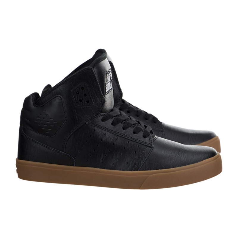 Supra Atom Skate Čevlji Moški Črne | MXIPD2156