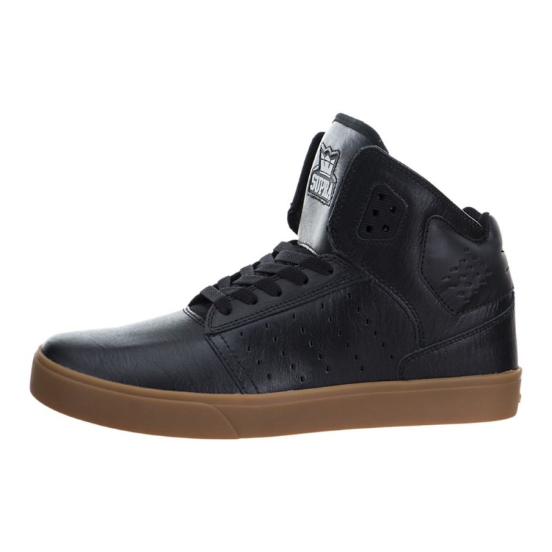 Supra Atom Skate Čevlji Moški Črne | MXIPD2156