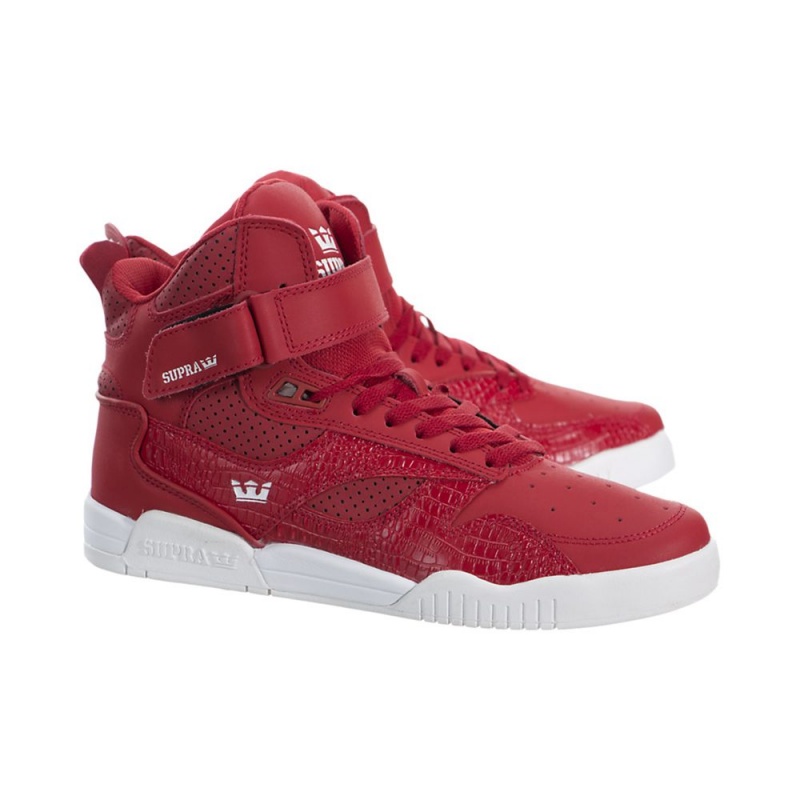 Supra Bleeker Visoki Vrhovi Moški Rdeče | VSZFU8540