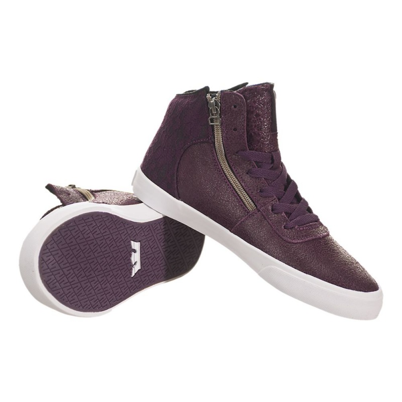 Supra Cuttler Skate Čevlji Ženski Vijolične | FCMRQ3581