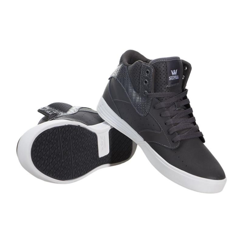 Supra Khan Skate Čevlji Moški Sive | RSCPU0385