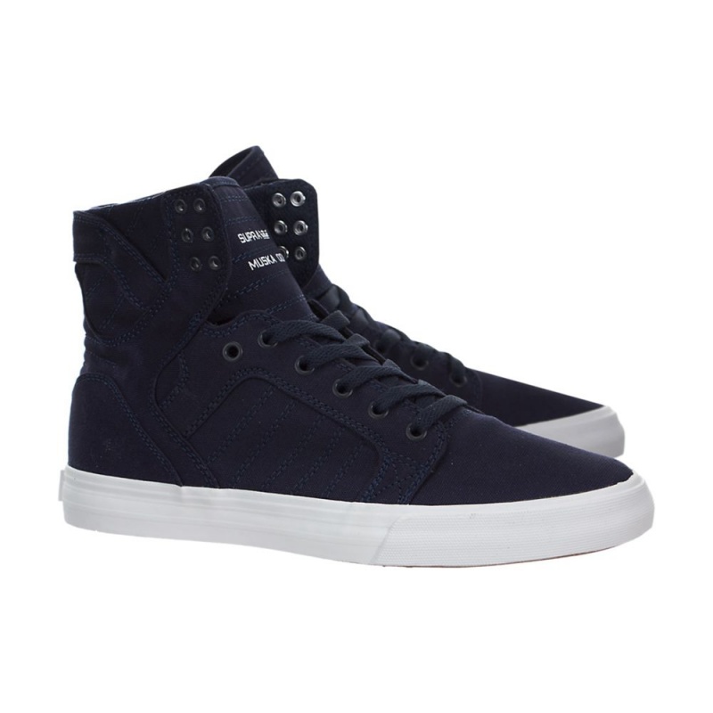 Supra SkyTop D Visoki Vrhovi Moški Temno Modre | DVKWC1290