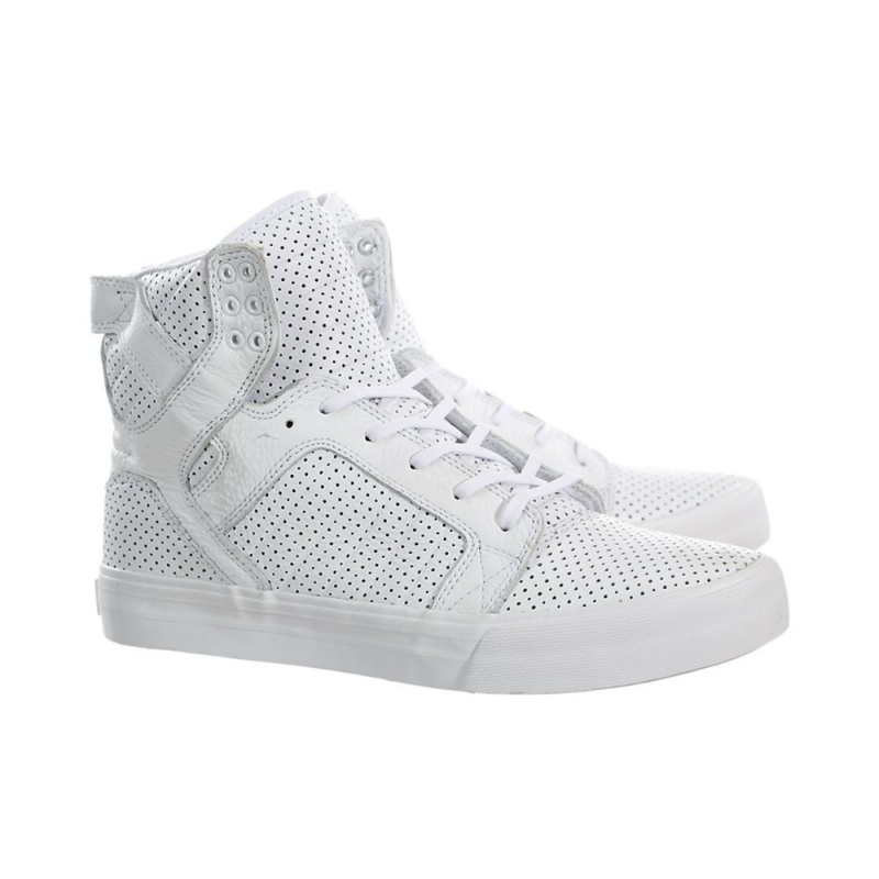 Supra SkyTop HF Visoki Vrhovi Moški Bele | ZNPHO6751