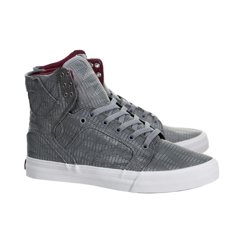 Supra SkyTop HF Visoki Vrhovi Moški Sive | DRJYW7968