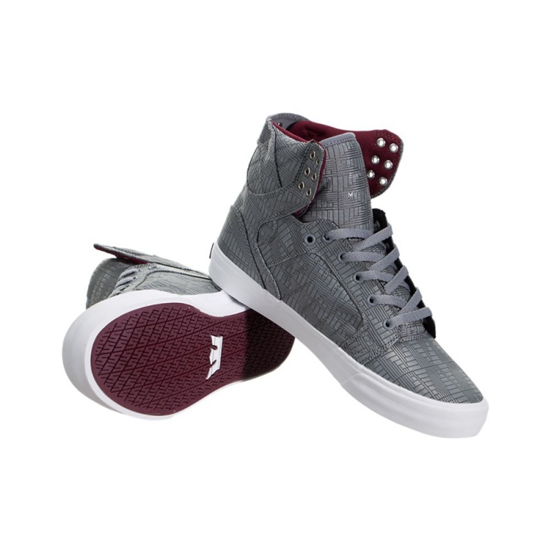 Supra SkyTop HF Visoki Vrhovi Moški Sive | DRJYW7968