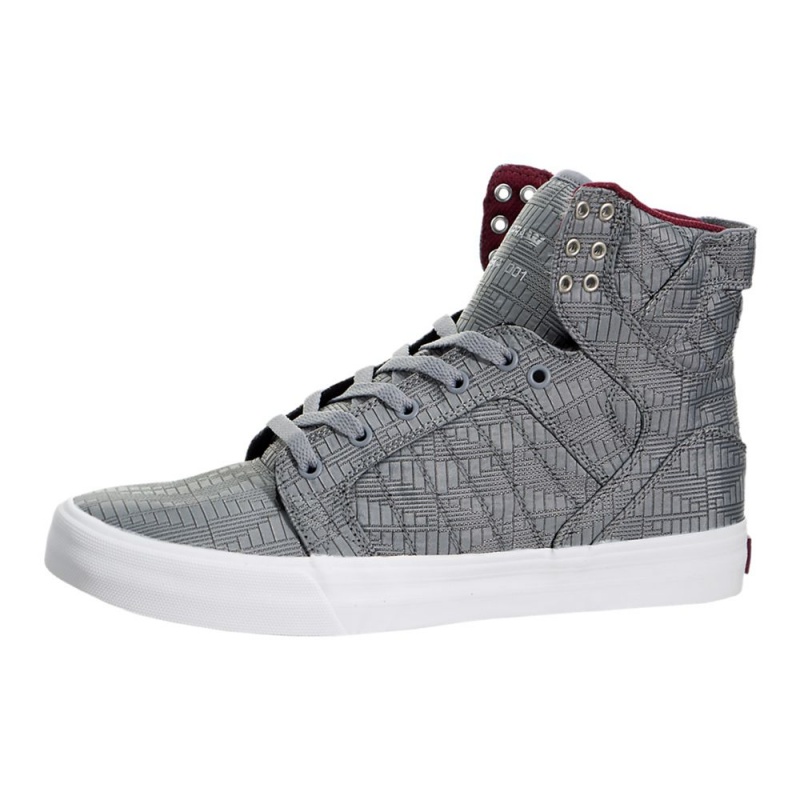 Supra SkyTop HF Visoki Vrhovi Moški Sive | DRJYW7968