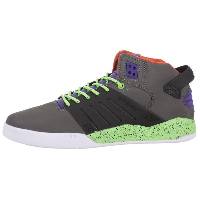 Supra SkyTop III Skate Čevlji Moški Sive Črne | KMRDE5062