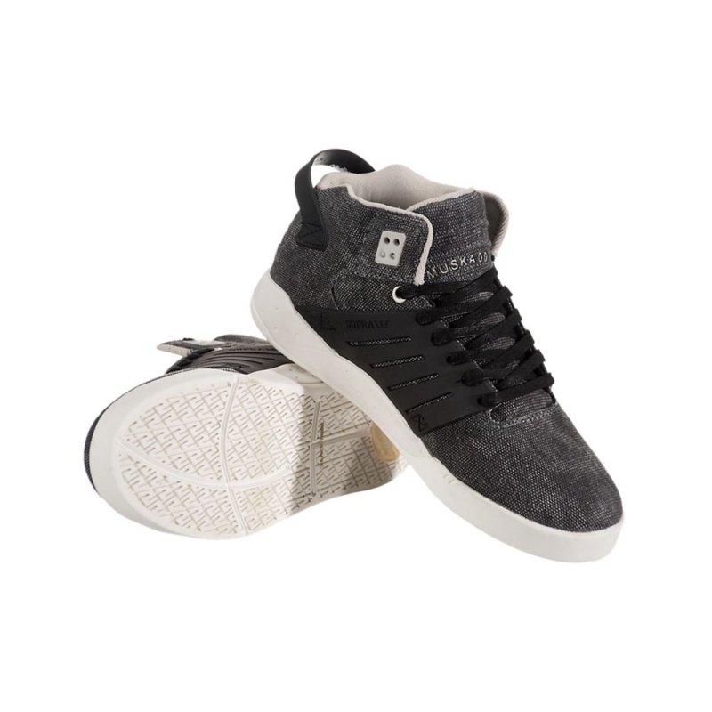 Supra SkyTop III Skate Čevlji Moški Sive Črne | SJTZM9407