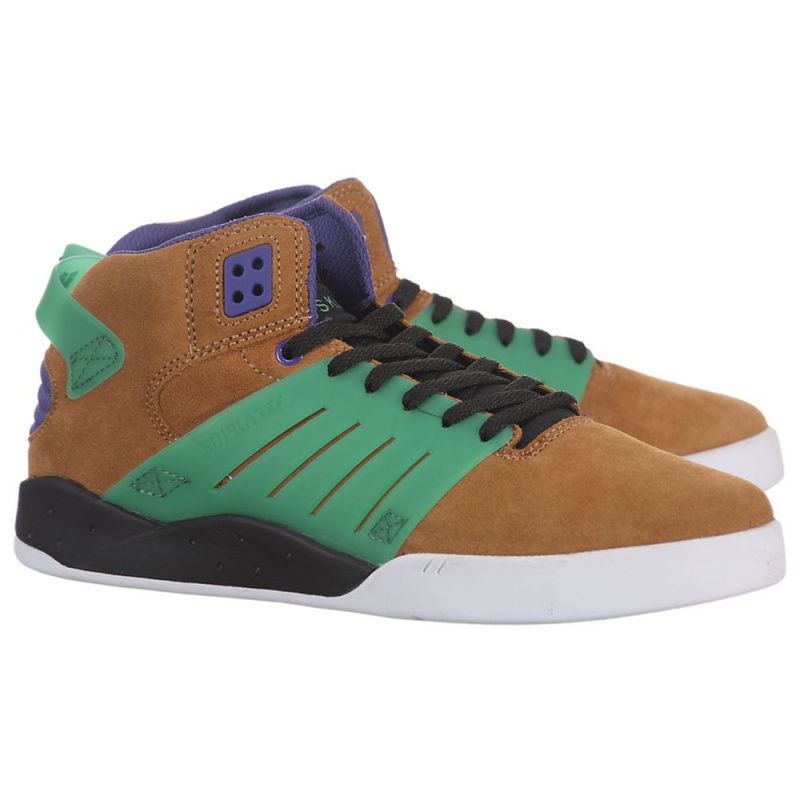 Supra SkyTop III Skate Čevlji Ženski Rjave | ASFJG4869