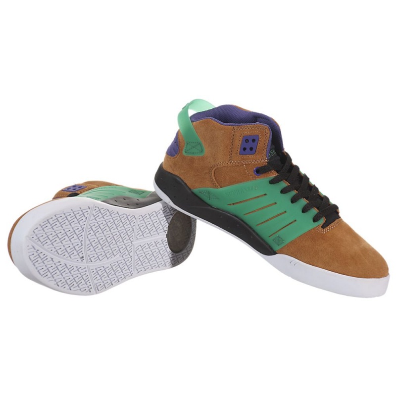 Supra SkyTop III Skate Čevlji Ženski Rjave | ASFJG4869