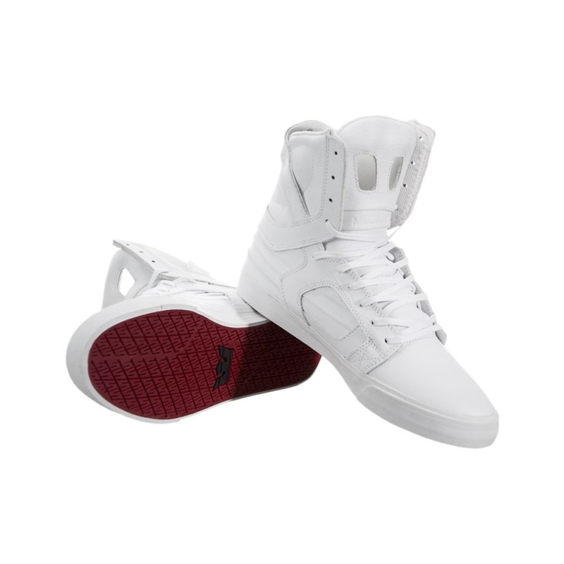 Supra SkyTop II Visoki Vrhovi Moški Bele | DPXVS7125