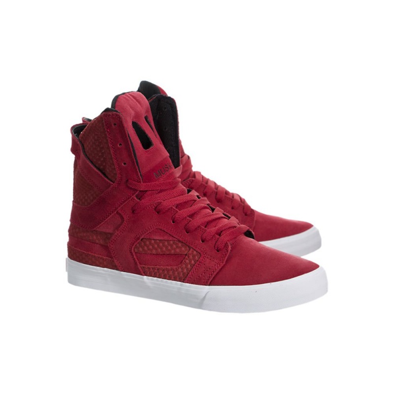 Supra SkyTop II Visoki Vrhovi Moški Rdeče | ZSAPH7465