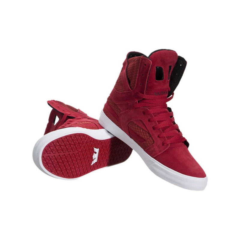 Supra SkyTop II Visoki Vrhovi Moški Rdeče | ZSAPH7465