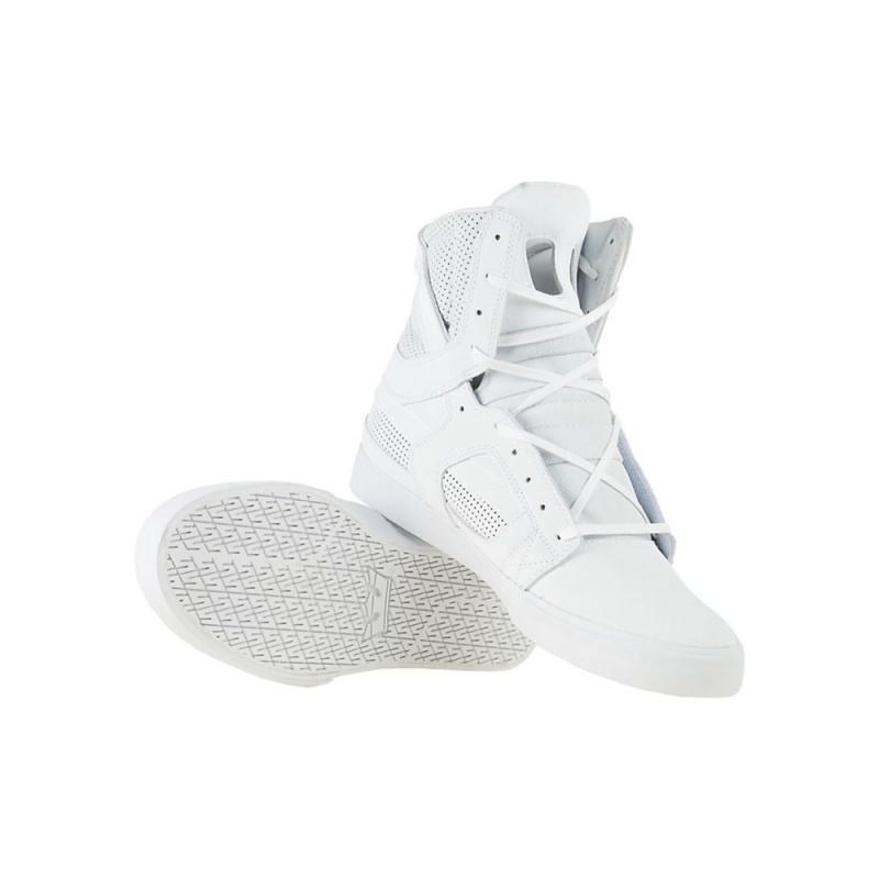 Supra SkyTop II Visoki Vrhovi Ženski Bele | PWOHK1076