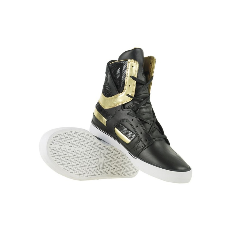 Supra SkyTop II Visoki Vrhovi Ženski Črne Zlate | OTVRW2103