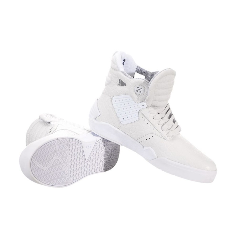 Supra SkyTop IV Visoki Vrhovi Moški Bele | FRACJ8720