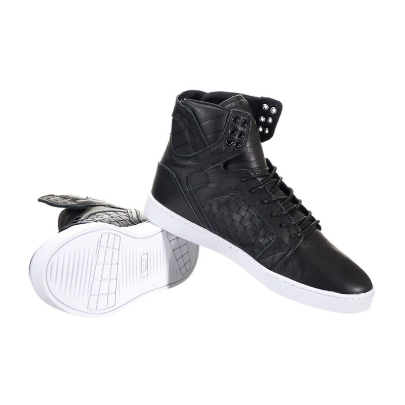 Supra SkyTop LX Visoki Vrhovi Moški Črne | WJZDX2905