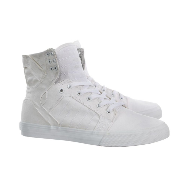 Supra SkyTop Visoki Vrhovi Moški Bele | NWBSK1829