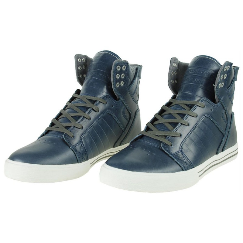 Supra SkyTop Visoki Vrhovi Moški Modre | MHFKN9056