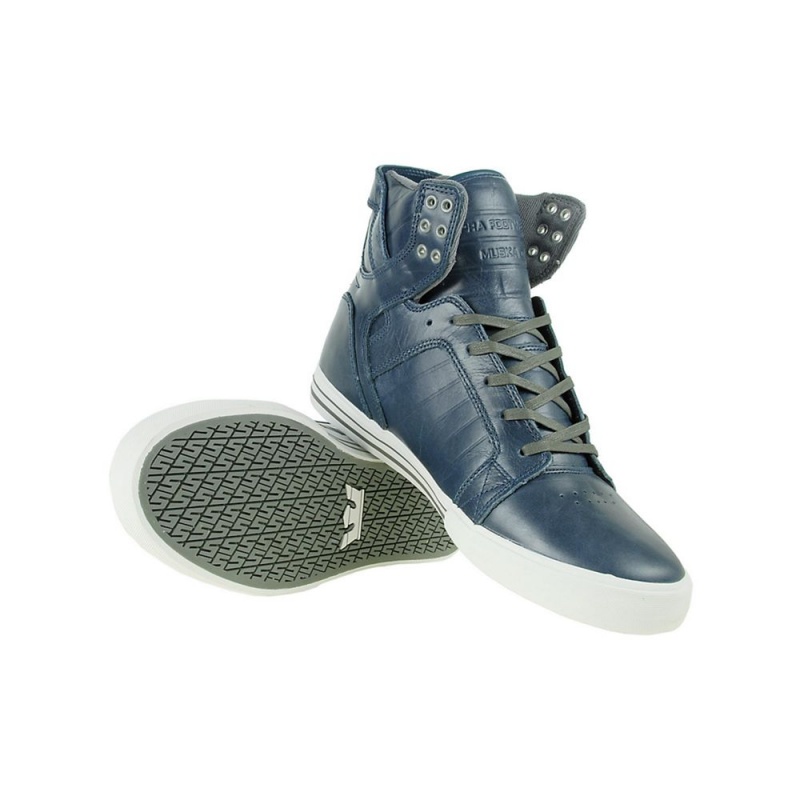 Supra SkyTop Visoki Vrhovi Moški Modre | MHFKN9056