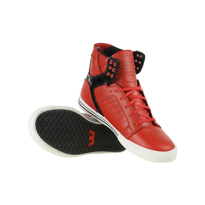 Supra SkyTop Visoki Vrhovi Moški Rdeče | BSEKY7241