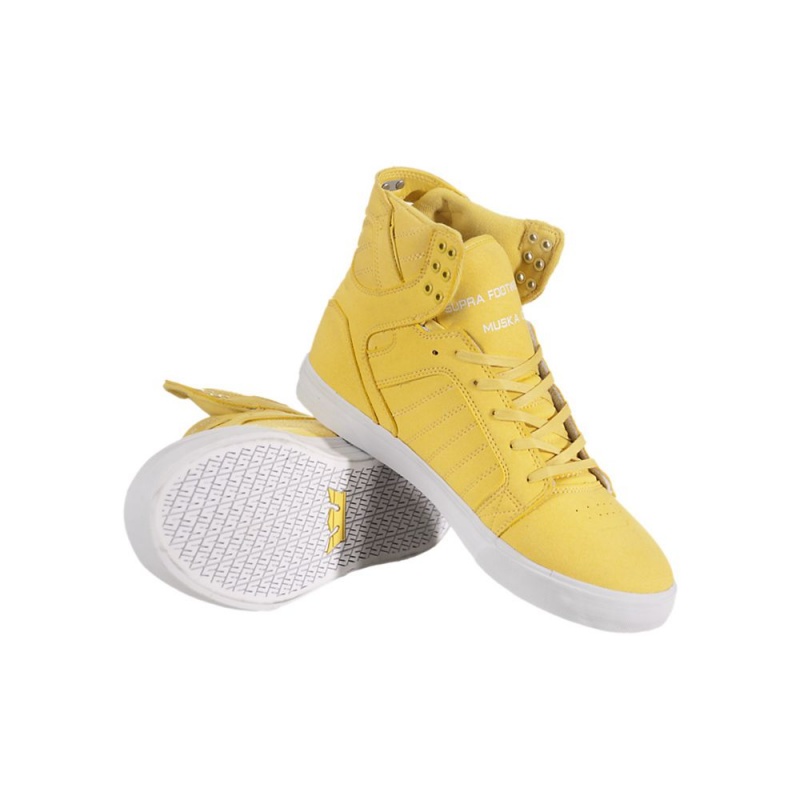 Supra SkyTop Visoki Vrhovi Moški Rumene | YKAQD2345