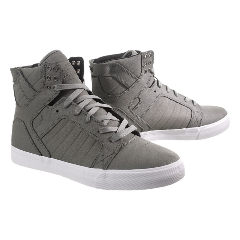 Supra SkyTop Visoki Vrhovi Moški Sive | OMNFH8690