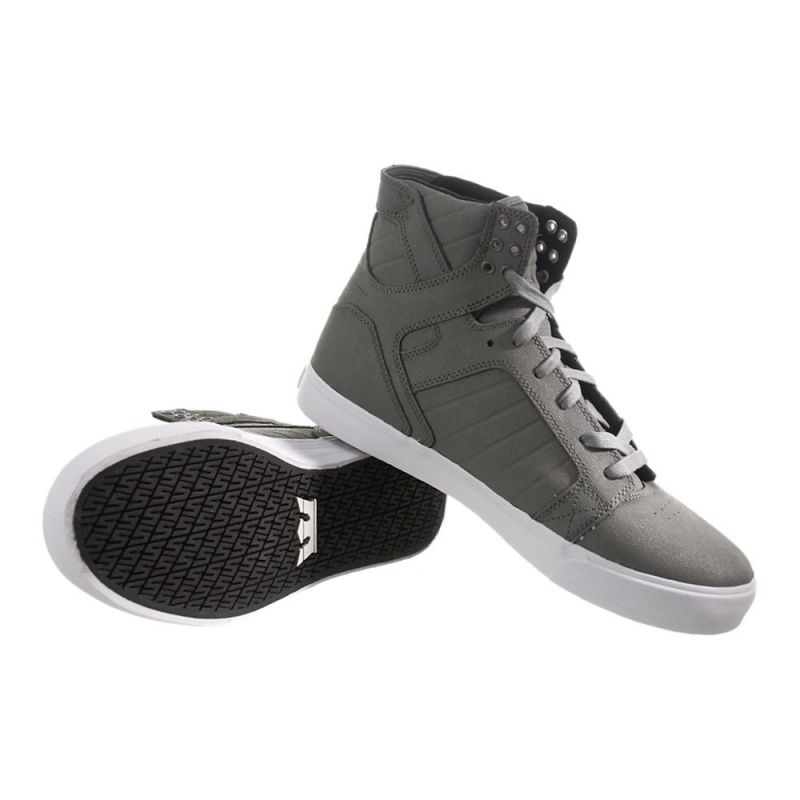 Supra SkyTop Visoki Vrhovi Moški Sive | OMNFH8690