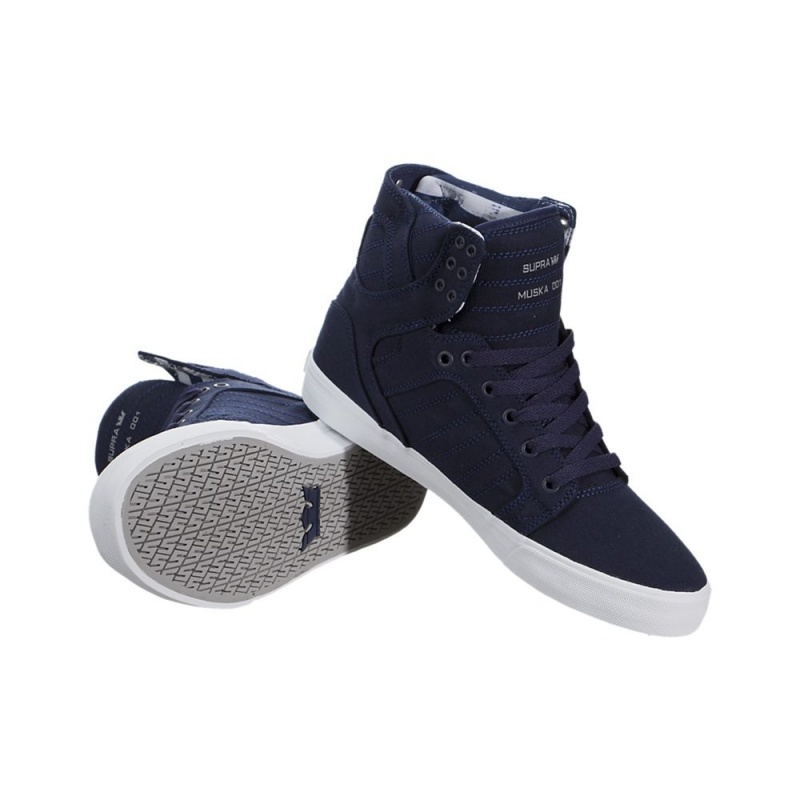 Supra SkyTop Visoki Vrhovi Moški Temno Modre | PWUTD4123