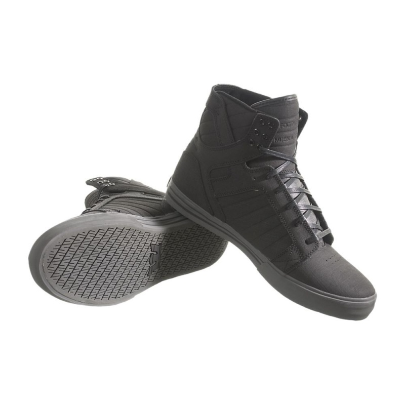 Supra SkyTop Visoki Vrhovi Moški Črne | DUXQF8361