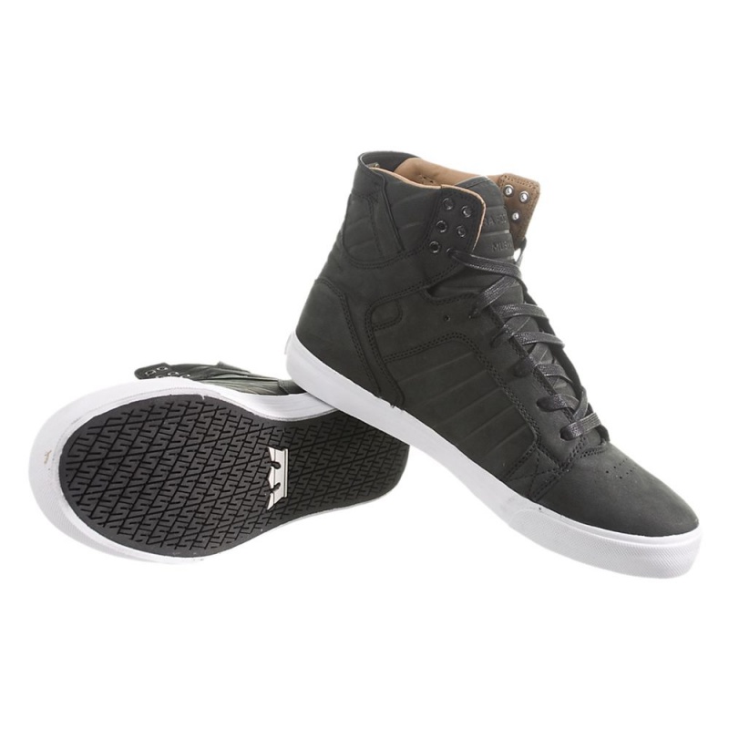 Supra SkyTop Visoki Vrhovi Moški Črne | IETAF6452