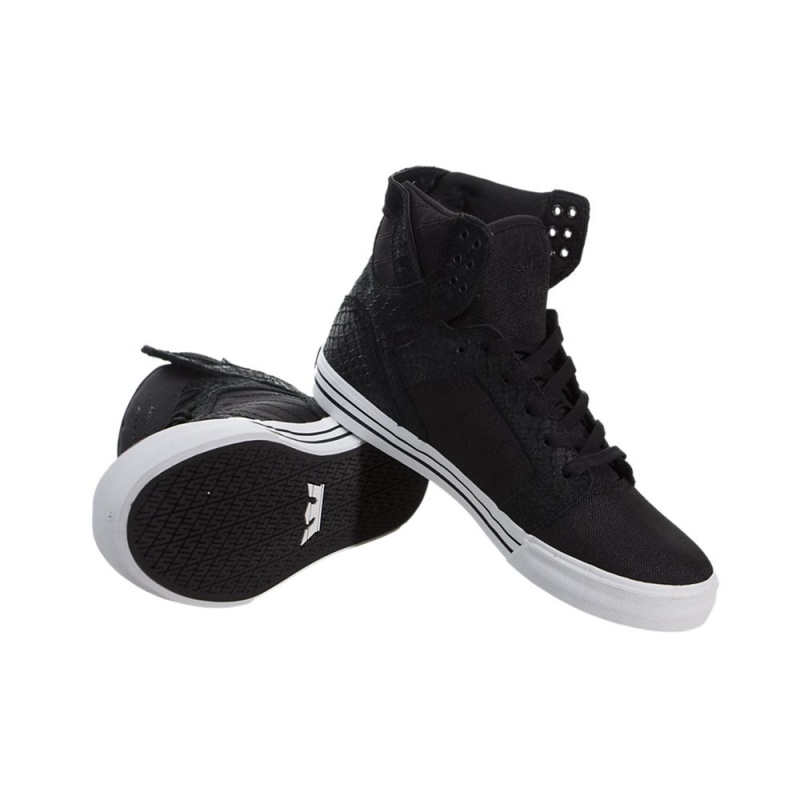 Supra SkyTop Visoki Vrhovi Moški Črne | QEDTR5704