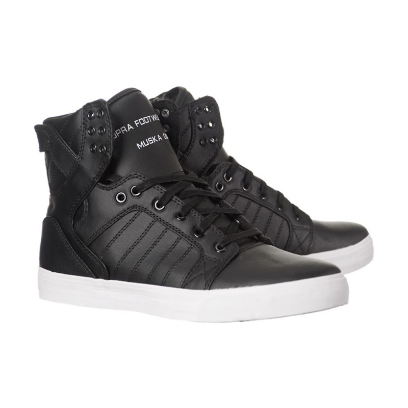 Supra SkyTop Visoki Vrhovi Moški Črne | WZYVD7410