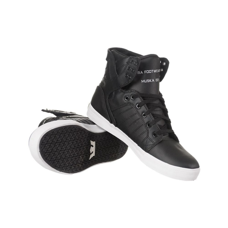 Supra SkyTop Visoki Vrhovi Moški Črne | WZYVD7410