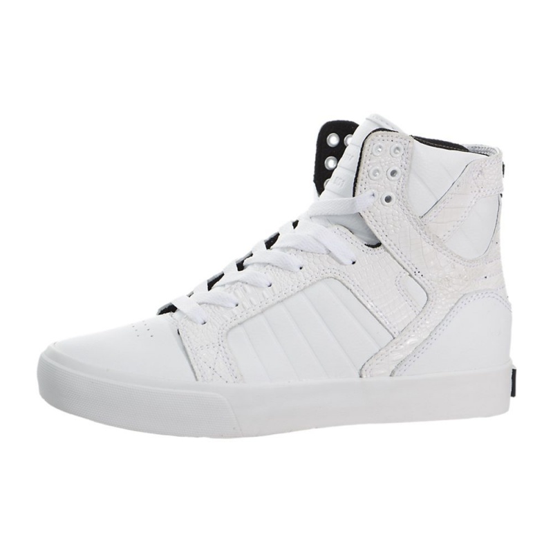 Supra SkyTop Visoki Vrhovi Ženski Bele | BORNC3167