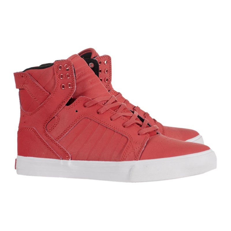 Supra SkyTop Visoki Vrhovi Ženski Rdeče | GTMSH7839