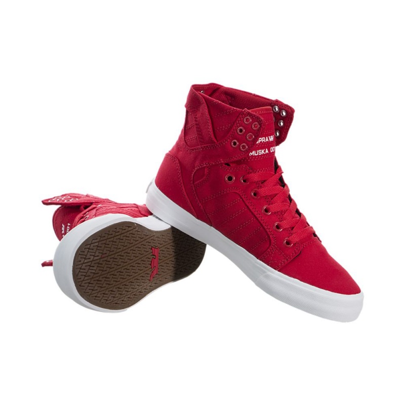 Supra SkyTop Visoki Vrhovi Ženski Rdeče | TKCRG6702