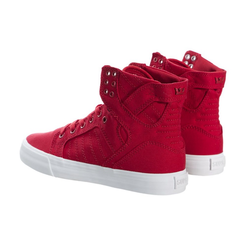 Supra SkyTop Visoki Vrhovi Ženski Rdeče | TKCRG6702