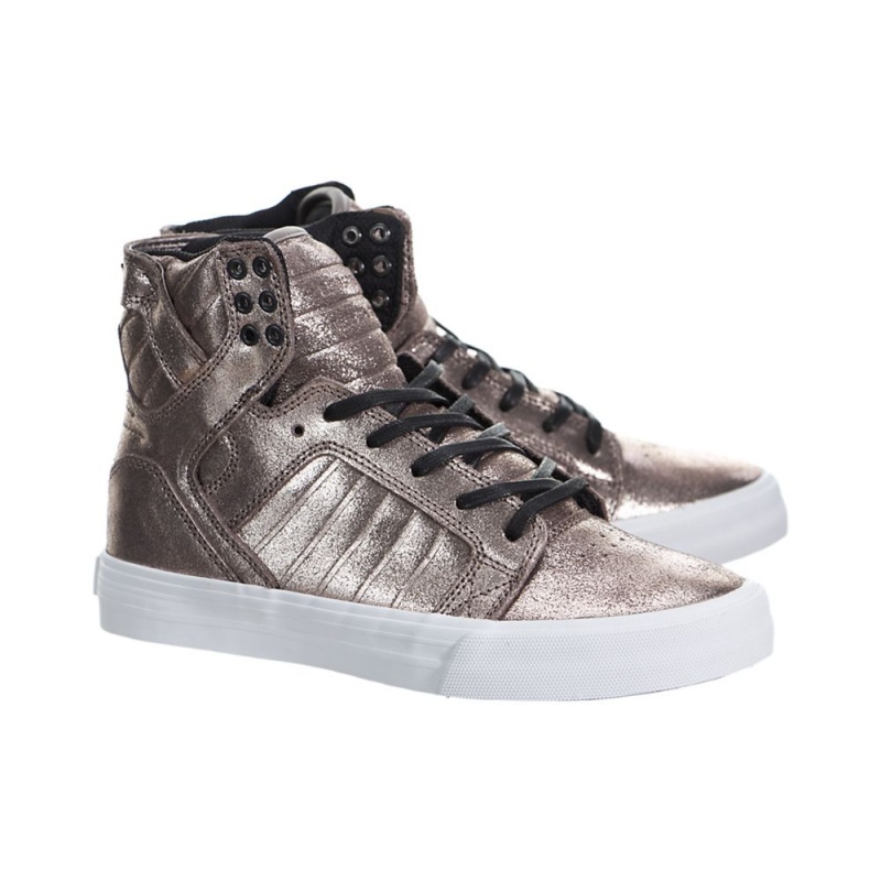 Supra SkyTop Visoki Vrhovi Ženski Roza Zlate | FHWUZ3762