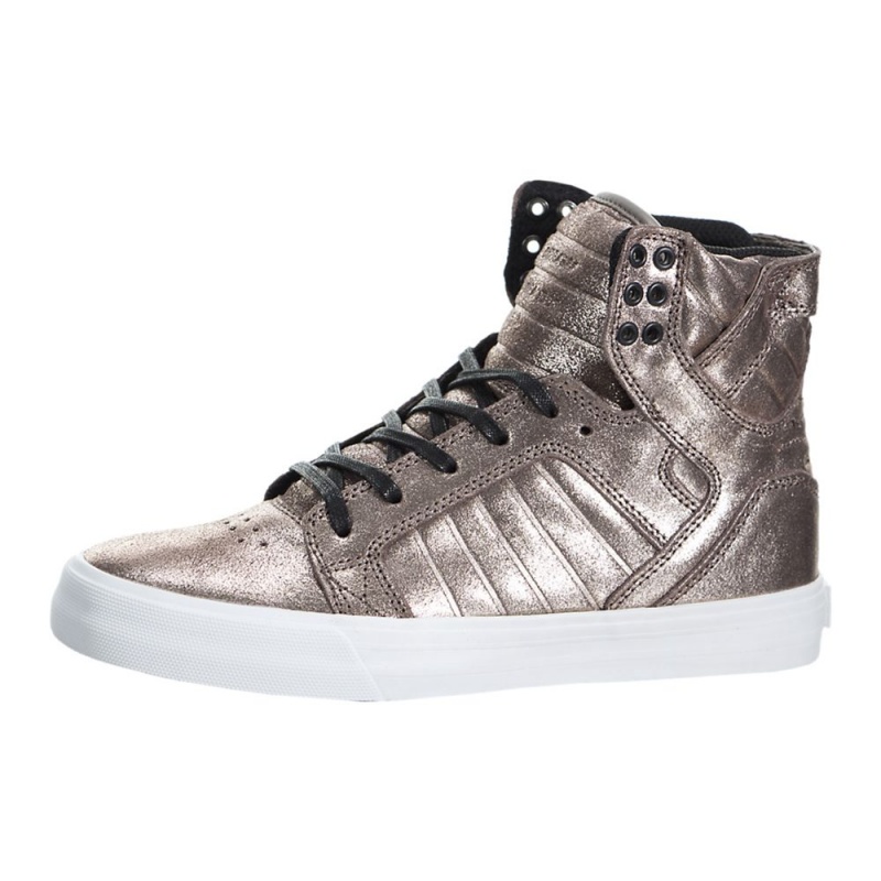 Supra SkyTop Visoki Vrhovi Ženski Roza Zlate | FHWUZ3762