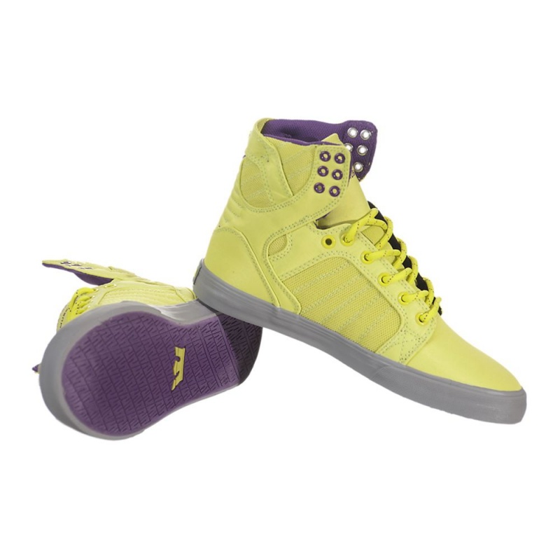 Supra SkyTop Visoki Vrhovi Ženski Rumene | MYUSE5183