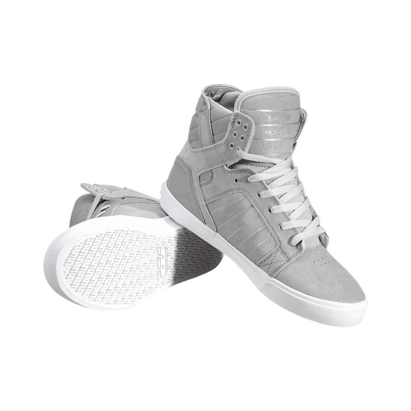 Supra SkyTop Visoki Vrhovi Ženski Sive | XRGCI8917